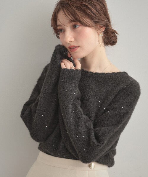 Couture Brooch（クチュール ブローチ） ニット セーター 「前後2WAY