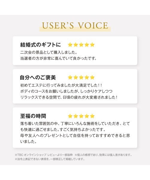 「ギフトボックス付き」TBCエステチケット エスペシャルの画像