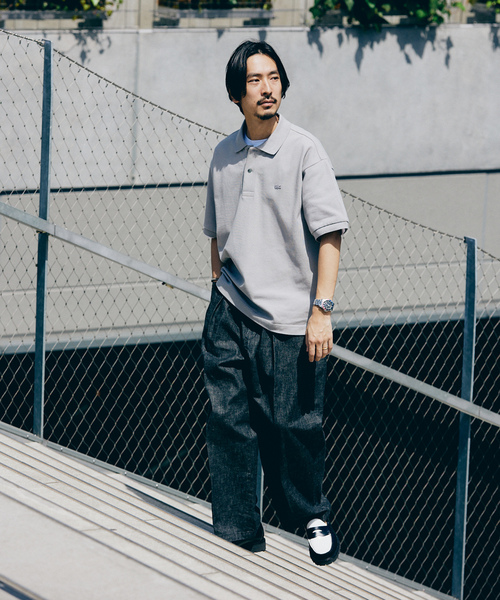 「LACOSTE」 半袖ポロシャツ 4 ブラック系その他 メンズ_画像9