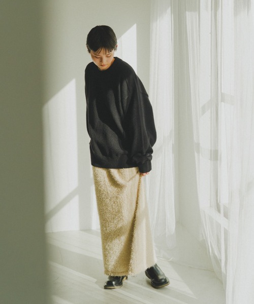 lit スカート Feather Long Knit Skirt : ZOZOTOWN Yahoo!店 - 通販