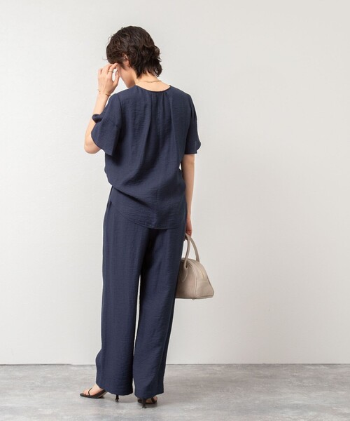 「NOLLEY'S」 イージーパンツ 38 ベージュ レディース_画像4