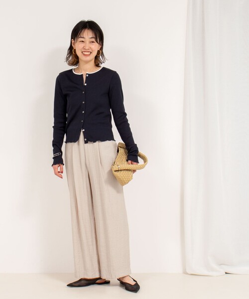 「NOLLEY'S」 イージーパンツ 38 ベージュ レディース_画像8