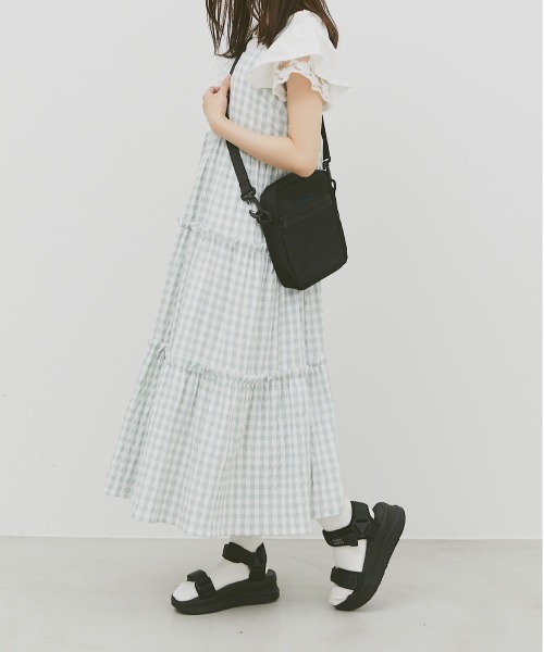「INTER FACTORY」 キャミソールワンピース FREE ミント レディース_画像7