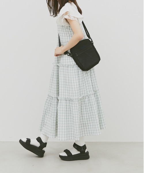 「INTER FACTORY」 キャミソールワンピース FREE ミント レディース_画像8