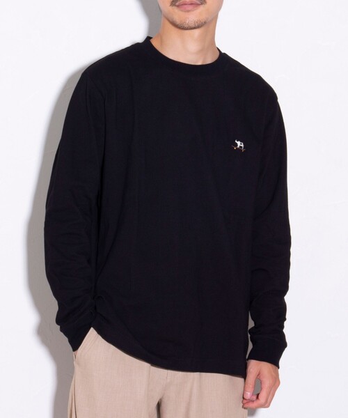 「GLOSTER」 長袖Tシャツ S ベージュ メンズ_画像6