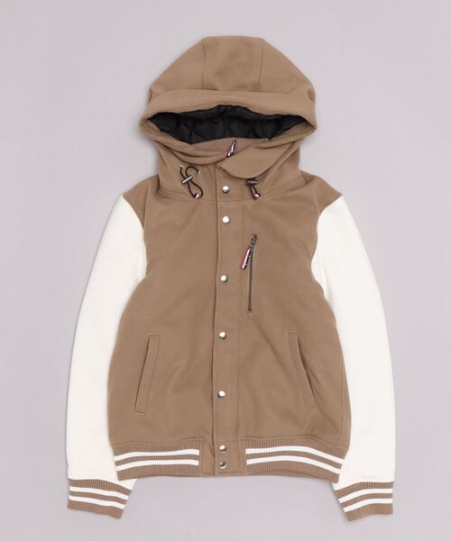 「BEAMS HEART」 スタジャン SMALL ベージュ メンズ_画像2