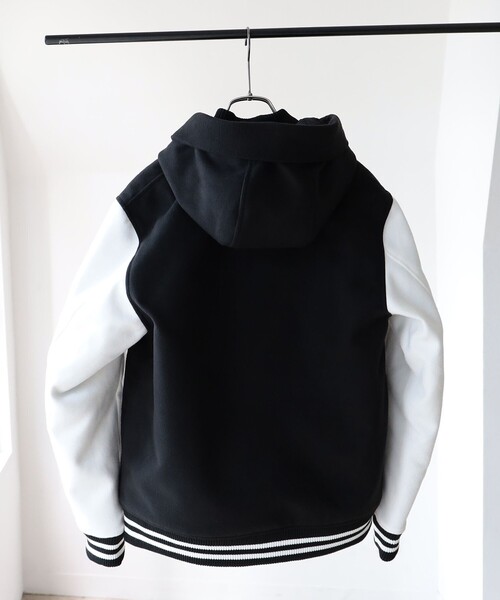 「BEAMS HEART」 スタジャン SMALL ベージュ メンズ_画像7