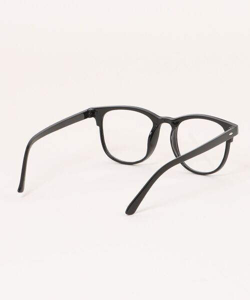 ファッション・伊達メガネ ブラック B.I.D. 伊達メガネ メガネ 眼鏡 「Bz」黒ブチ伊達メガネ/ウェイ