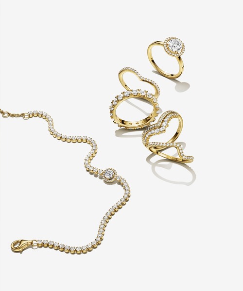 PANDORA（パンドラ） リング 54 イエローゴールド レディース