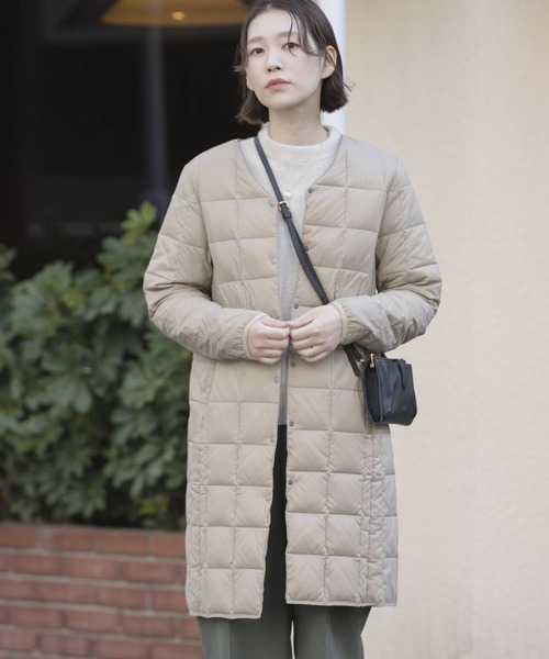 「F by ROSSO」 「TAION」ダウンコート MEDIUM ブラック レディース_画像5
