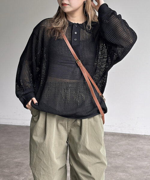 「CPCM」 長袖ニット LARGE ブラック メンズ_画像7