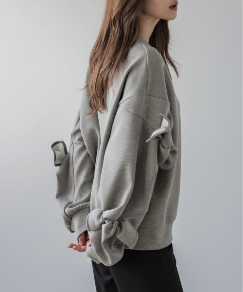 「SUGAR BISKET」 長袖カットソー フリー グレー レディース_画像9