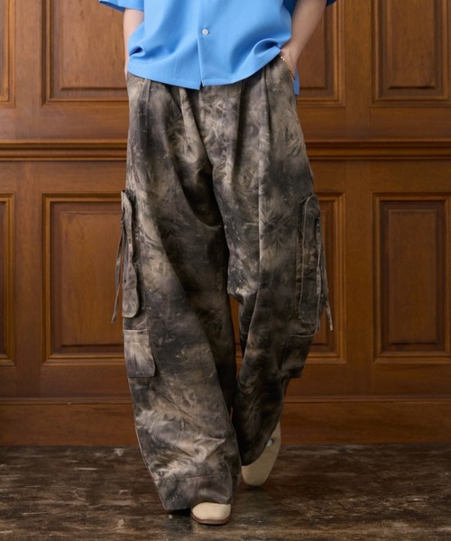 soerte カーゴパンツ All-Over Pattern Military Cargo Pants / ワイド