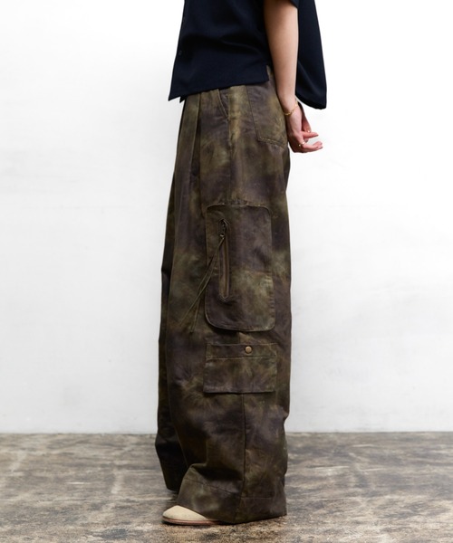 soerte カーゴパンツ All-Over Pattern Military Cargo Pants / ワイド