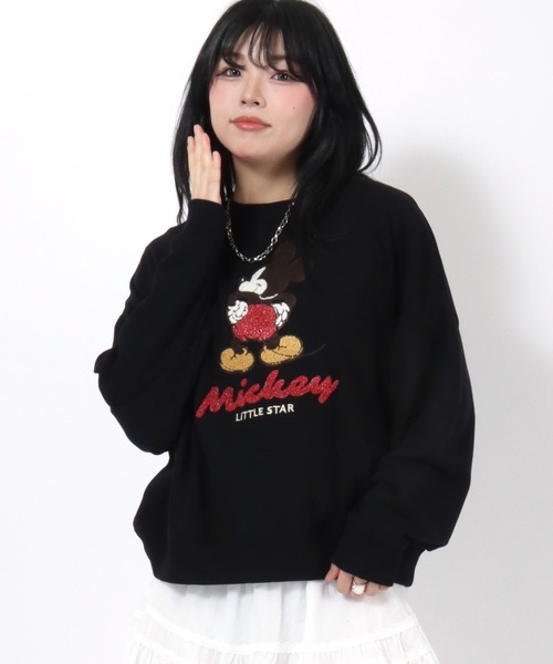 Disney（ディズニー） トレーナー スウェット キャラクターサガラ刺繍