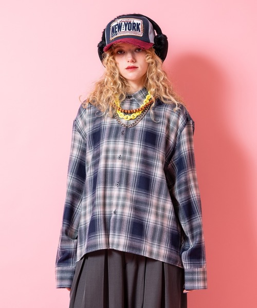 「ankoROCK」 「n.floor」長袖シャツ ONESIZE ブルー メンズ_画像9