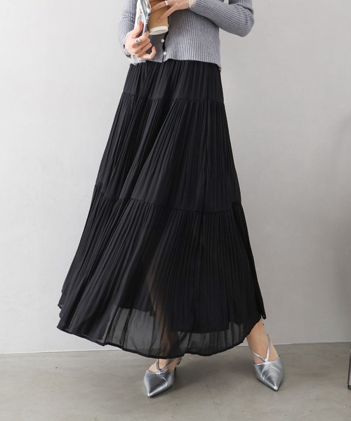 SpRay（スプレイ） スカート プリーツティアードスカート : ZOZOTOWN
