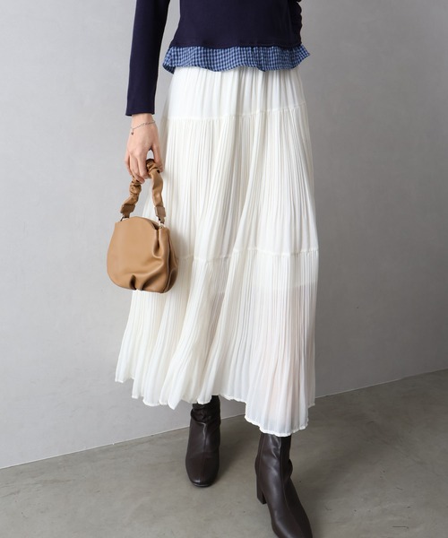 SpRay（スプレイ） スカート プリーツティアードスカート : ZOZOTOWN