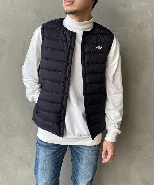 Danton（ダントン） ダウンベスト S ブラック レディース : ZOZOTOWN