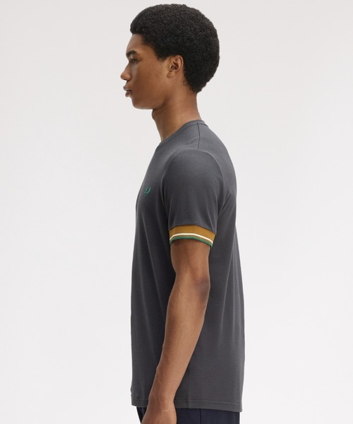FRED PERRY（フレッドペリー） tシャツ Twin Tipped Cuff T-Shirt