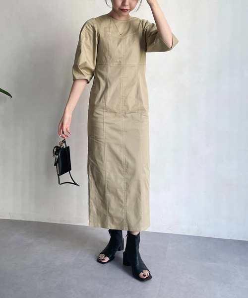 CAPRICIEUX LE'MAGE（カプリシューレマージュ） 7分袖ワンピース FREE