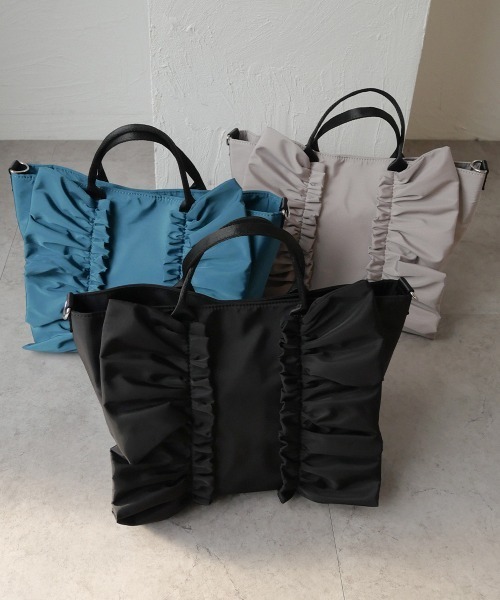 「CURI BISCUI」 2WAYバッグ FREE ライトグレー レディース_画像5