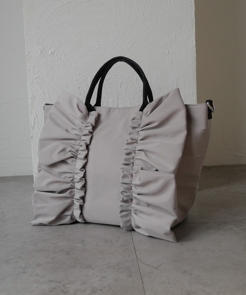 「CURI BISCUI」 2WAYバッグ FREE ライトグレー レディース_画像9