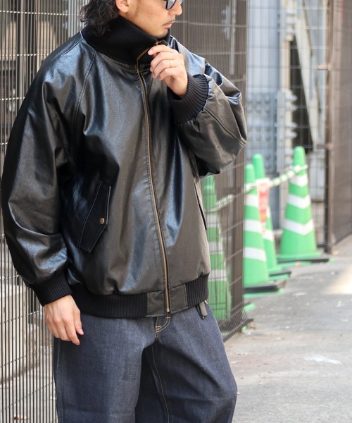 「Java」 ブルゾン LARGE ブラック メンズ_画像4