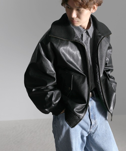 「Java」 ブルゾン LARGE ブラック メンズ_画像7