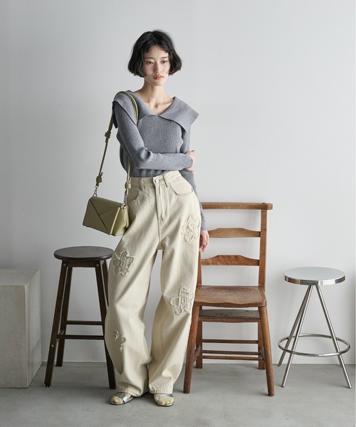 THE Yon ショルダーバッグ バッグ ノットストラップフラップショルダー