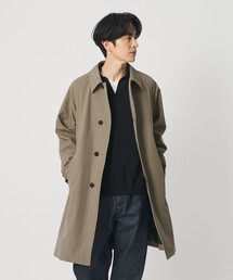 ⏹️ユナイテッドアローズベージュのステンカラーコート（バルカラーコート BEAUTY＆YOUTH UNITED ARROWS ステンカラーコート コート ウォッシャー