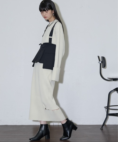 「THE YOn」 ベスト FREE ブラック レディース_画像6