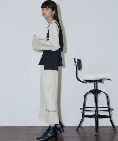 「THE YOn」 ベスト FREE ブラック レディース_画像7