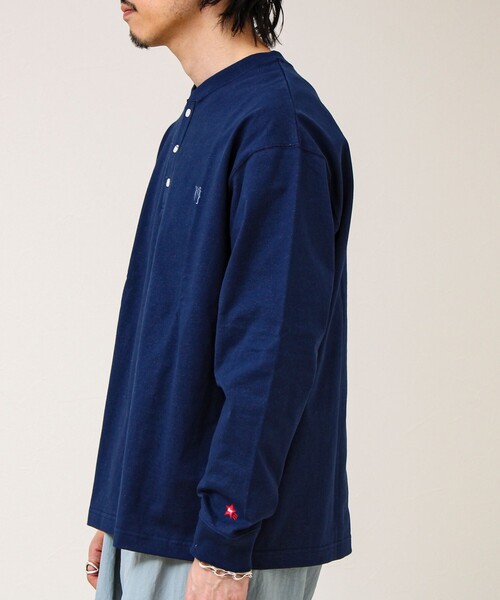 fredy&gloster BOY ヘンリーネック長袖Tシャツ 2枚セット GLOSTER（グロスター） ヘンリーネック tシャツ 「BOY刺繍」裏