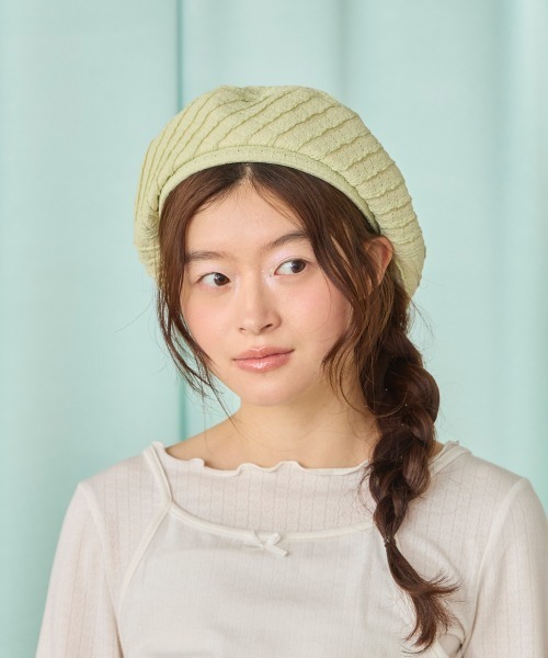 「kaorinomori」 ベレー帽 M/57.5cm ホワイト レディース_画像7