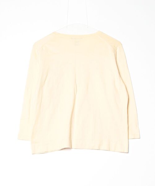 「Aquascutum」 7分袖カットソー 8S イエロー レディース_画像2