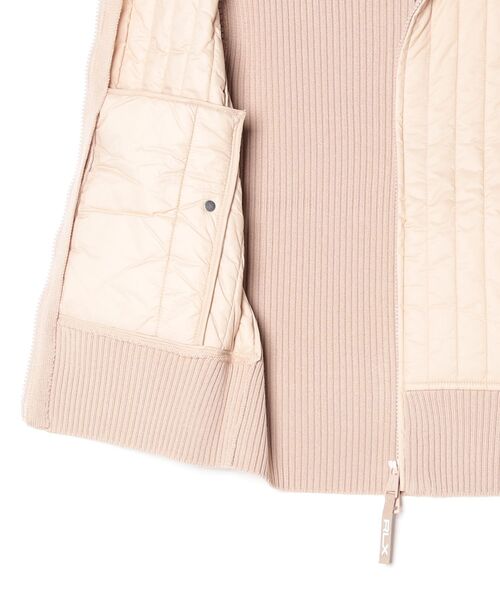 POLO GOLF ベスト ジレ キルテッドパネル ウール ジップ レディース