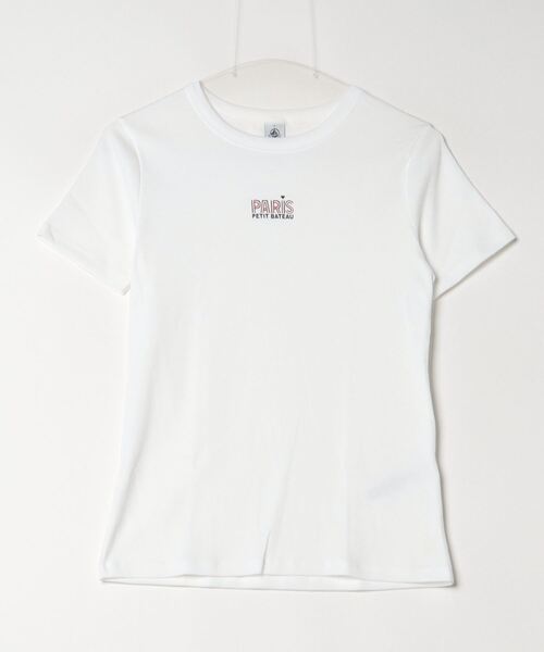 「PETIT BATEAU」 半袖Tシャツ ONE SIZE ホワイト レディース_画像2