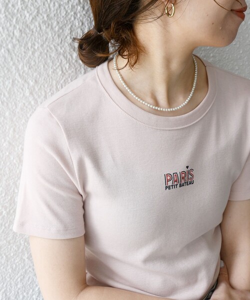 「PETIT BATEAU」 半袖Tシャツ ONE SIZE ホワイト レディース_画像7