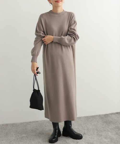 「URBAN RESEARCH DOORS」 ニットワンピース MEDIUM グレー系その他 レディースの画像