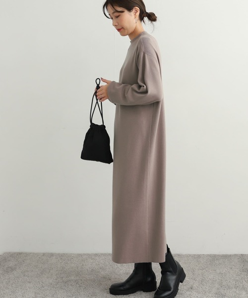 「URBAN RESEARCH DOORS」 ニットワンピース MEDIUM グレー系その他 レディースの画像