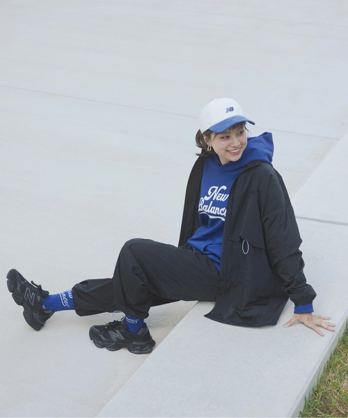 「New Balance」 ローカットスニーカー 26.0cm ブラック レディース_画像6