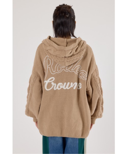 「RODEO CROWNS WIDE BOWL」 ニットカーディガン FREE ブラック レディース_画像9