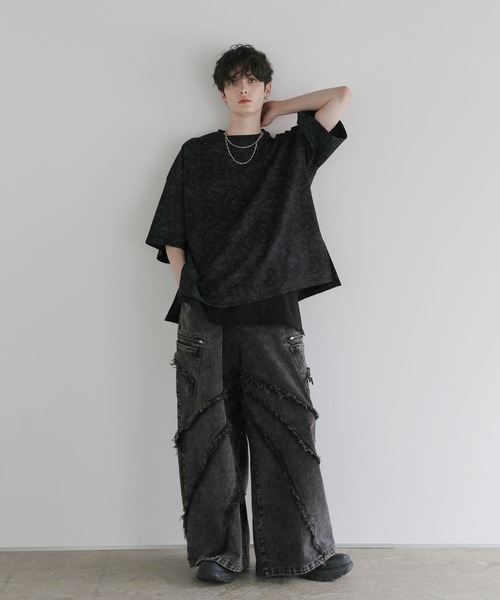 「LILL」 デニムパンツ M ブラック メンズの画像