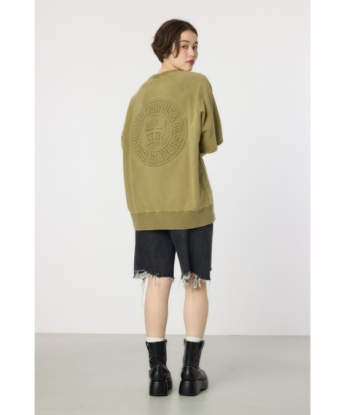 「RODEO CROWNS WIDE BOWL」 スウェットカットソー MEDIUM イエロー レディース_画像8
