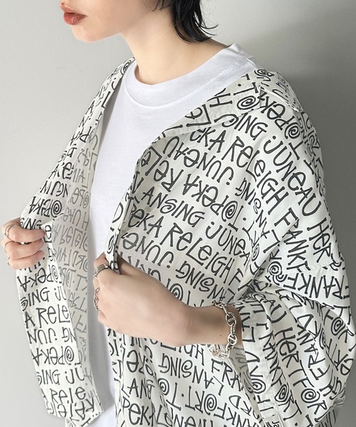 「Java」 半袖シャツ LARGE グリーン レディース_画像3