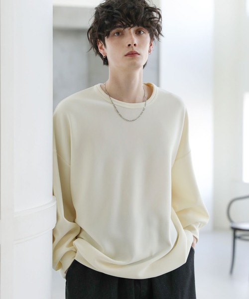 「ASTRONOMY」 長袖Tシャツ M ホワイト×ブラック メンズ_画像3