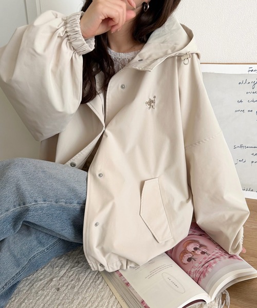「classicalelf」 マウンテンパーカー SMALL アイボリー レディース_画像3