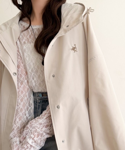 「classicalelf」 マウンテンパーカー SMALL アイボリー レディース_画像5