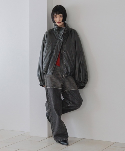 「LOWRYS FARM」 デニムパンツ LARGE インディゴブルー レディース_画像5